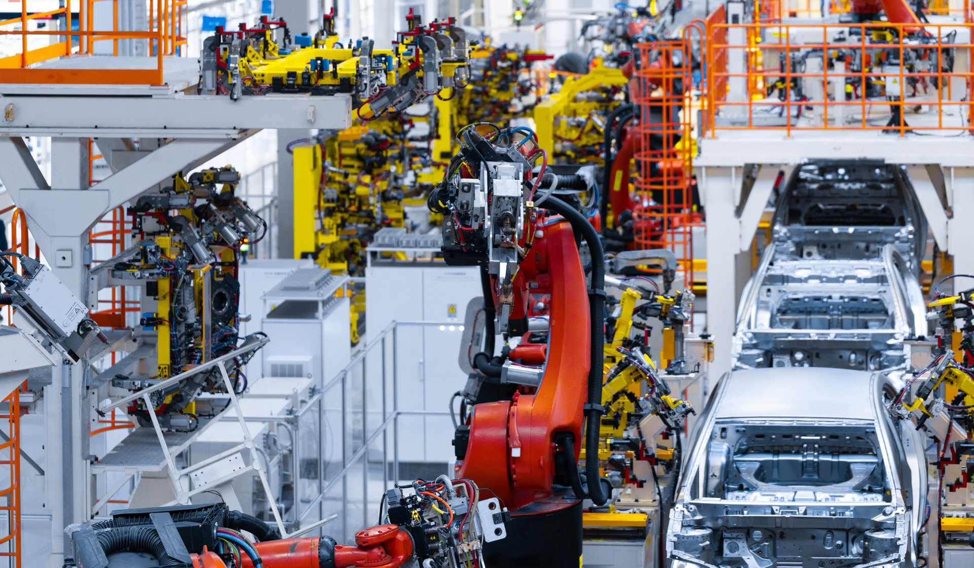  Automotive Industry Cars Robotic Hydraulic Arms 